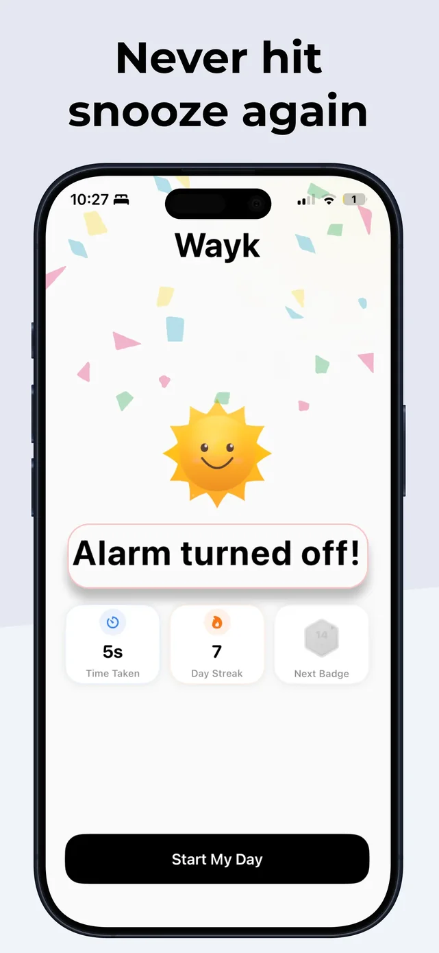 Wayk: Alarm Clock to Wake Up App Store screenshot 3