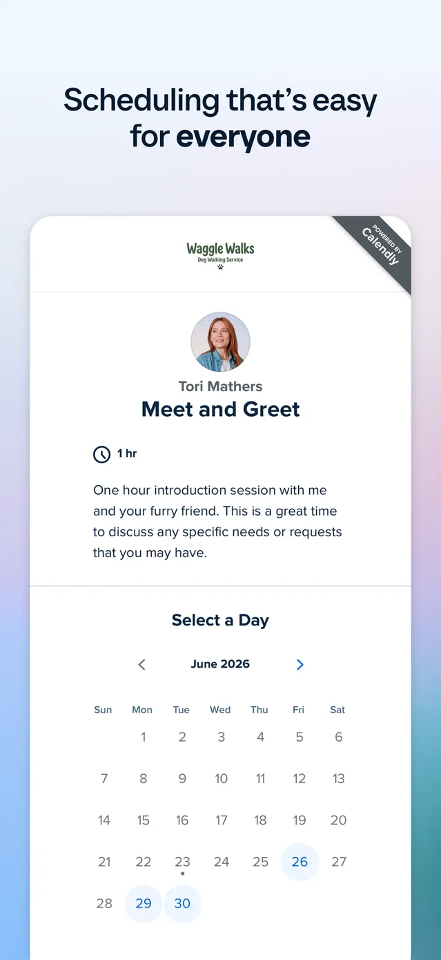 Calendly Mobile App Store screenshot 2