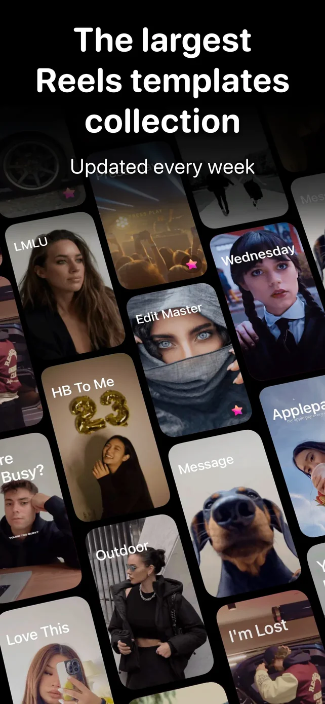 Reels Templates & Maker App Store screenshot 1