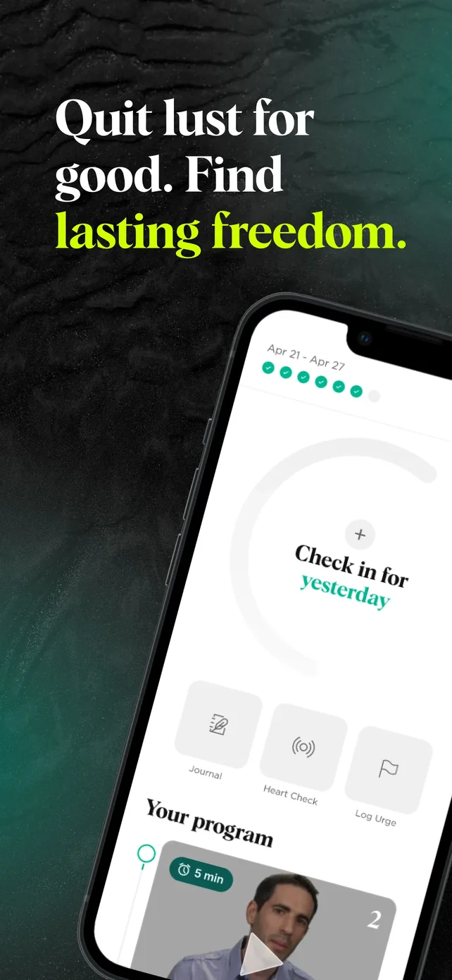 Relay: Quit Lust & Addiction App Store screenshot 1