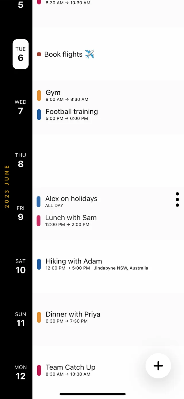 Timepage: Calendar Planner App Store screenshot 1