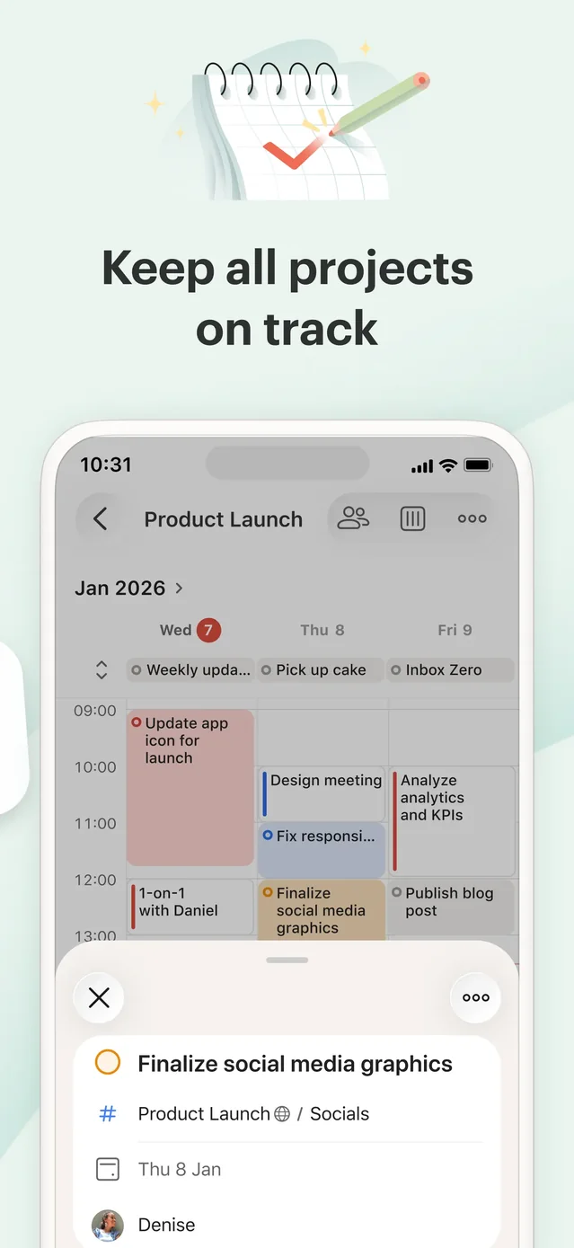 Todoist: To Do List & Calendar App Store screenshot 3
