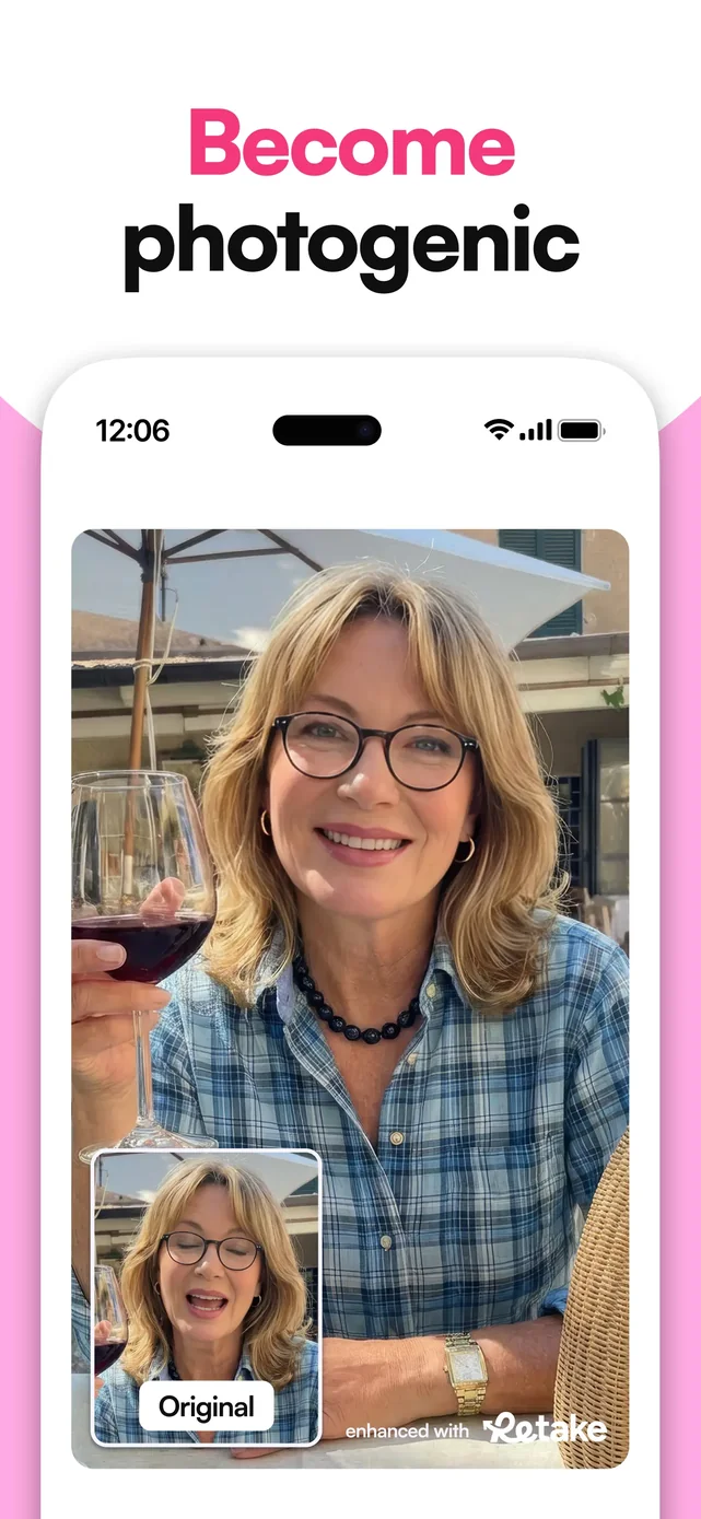 Retake AI Face & Selfie Editor App Store screenshot 3