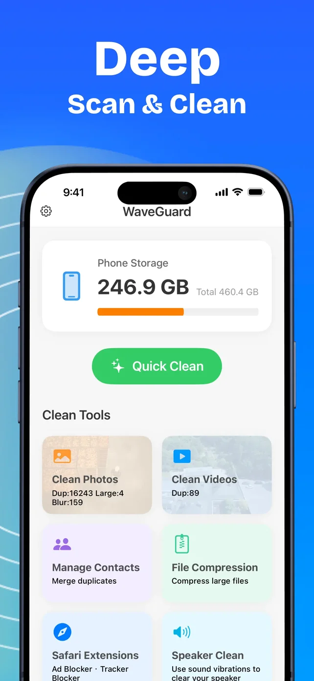WaveGuard: Sound Clean App Store screenshot 2