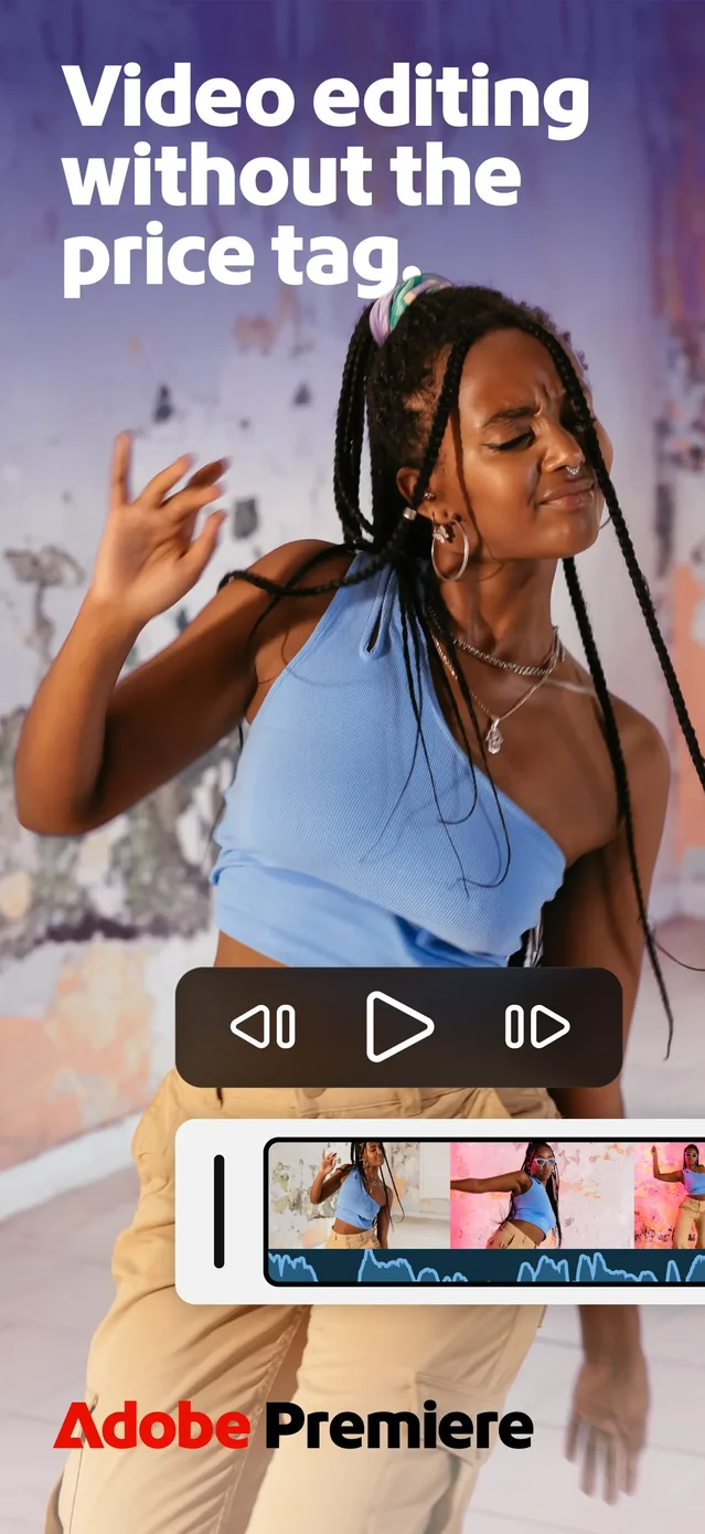 Adobe Premiere AI Video Editor App Store screenshot 1