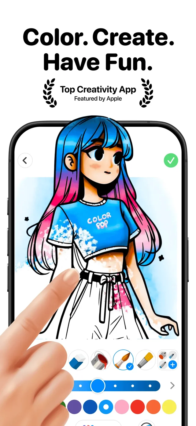 Color Pop: AI Coloring Book App Store screenshot 1