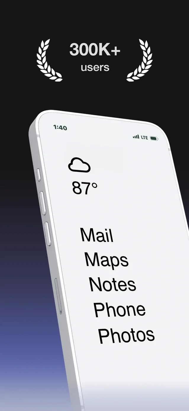 Blank Spaces Launcher App Store screenshot 1