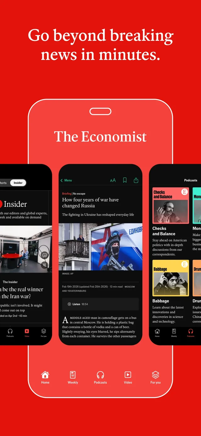 The Economist: News & Analysis App Store screenshot 1
