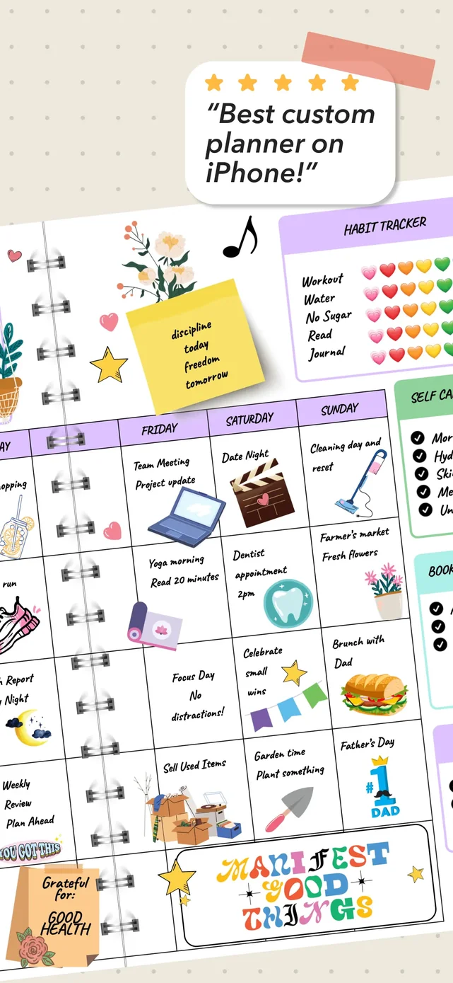 Planner & Journal - Zinnia App Store screenshot 2