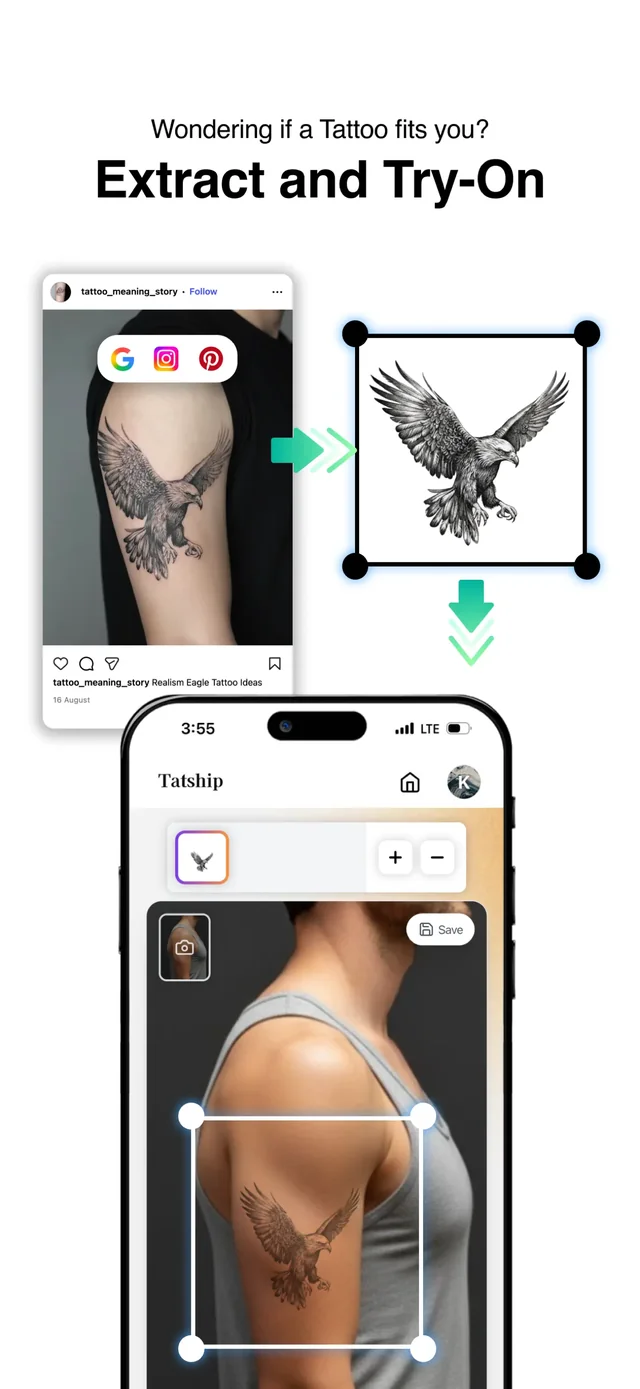 Tatship: Tattoo Design Try On App Store screenshot 4