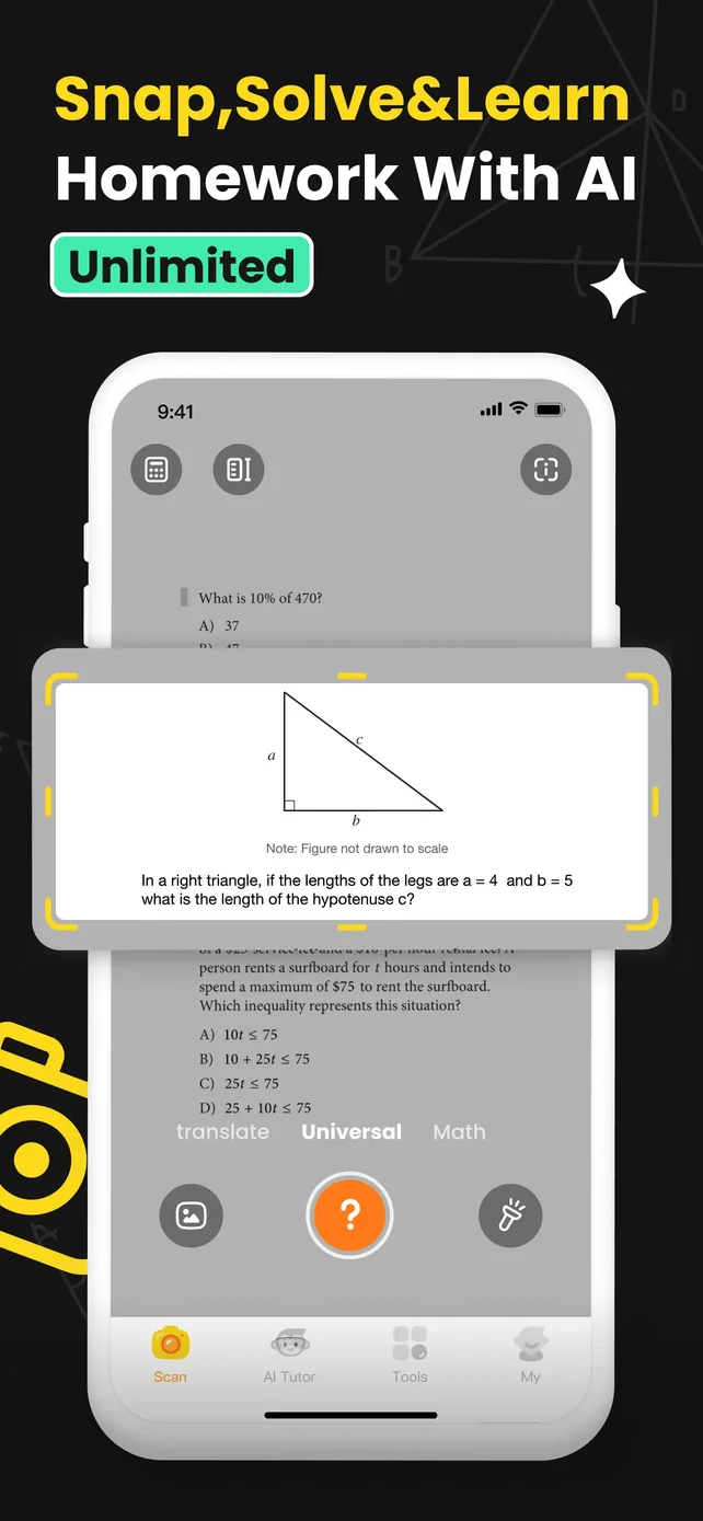 Uknow.AI: Homework&Math Solver App Store screenshot 1