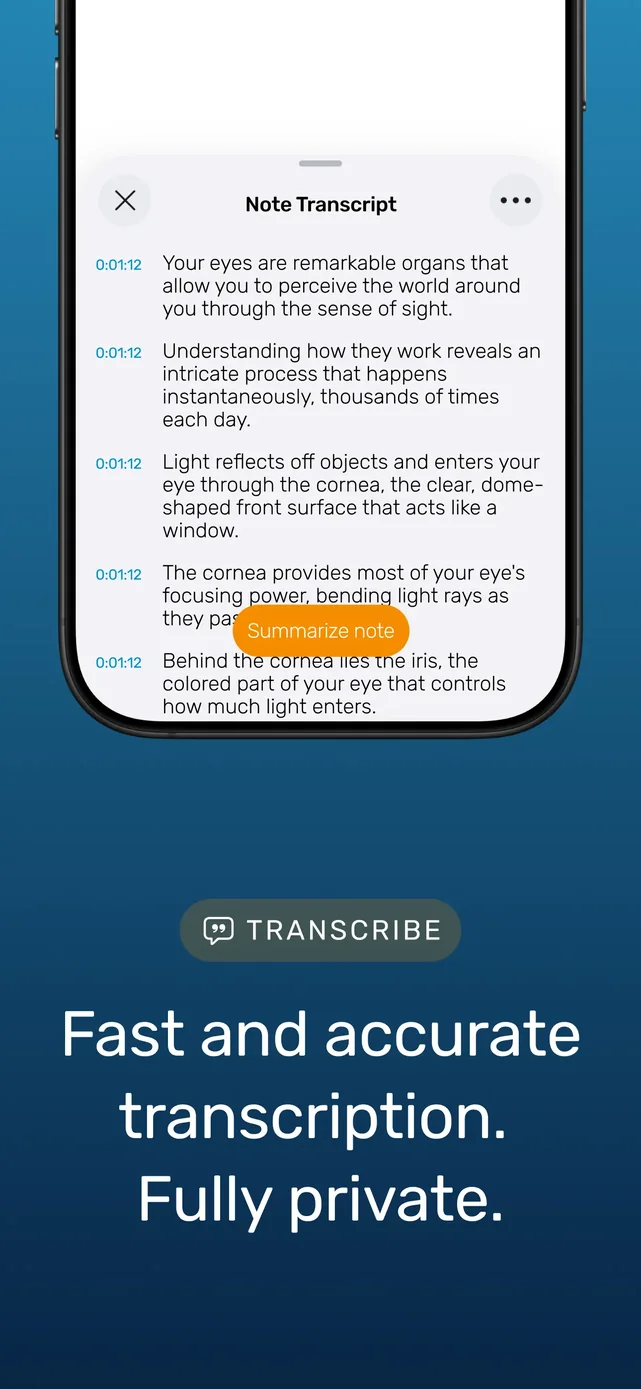 Noted: Record & AI Transcribe App Store screenshot 3