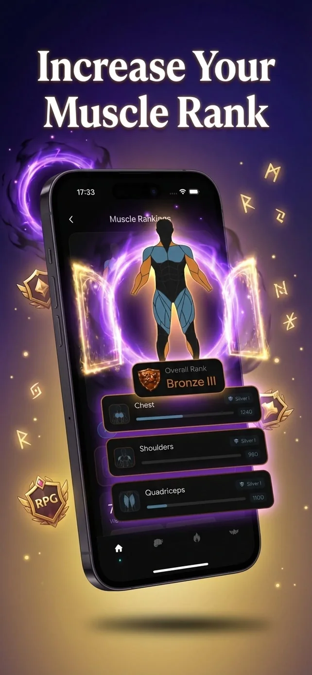 GymLevels: Ranked Gym Workouts App Store screenshot 3