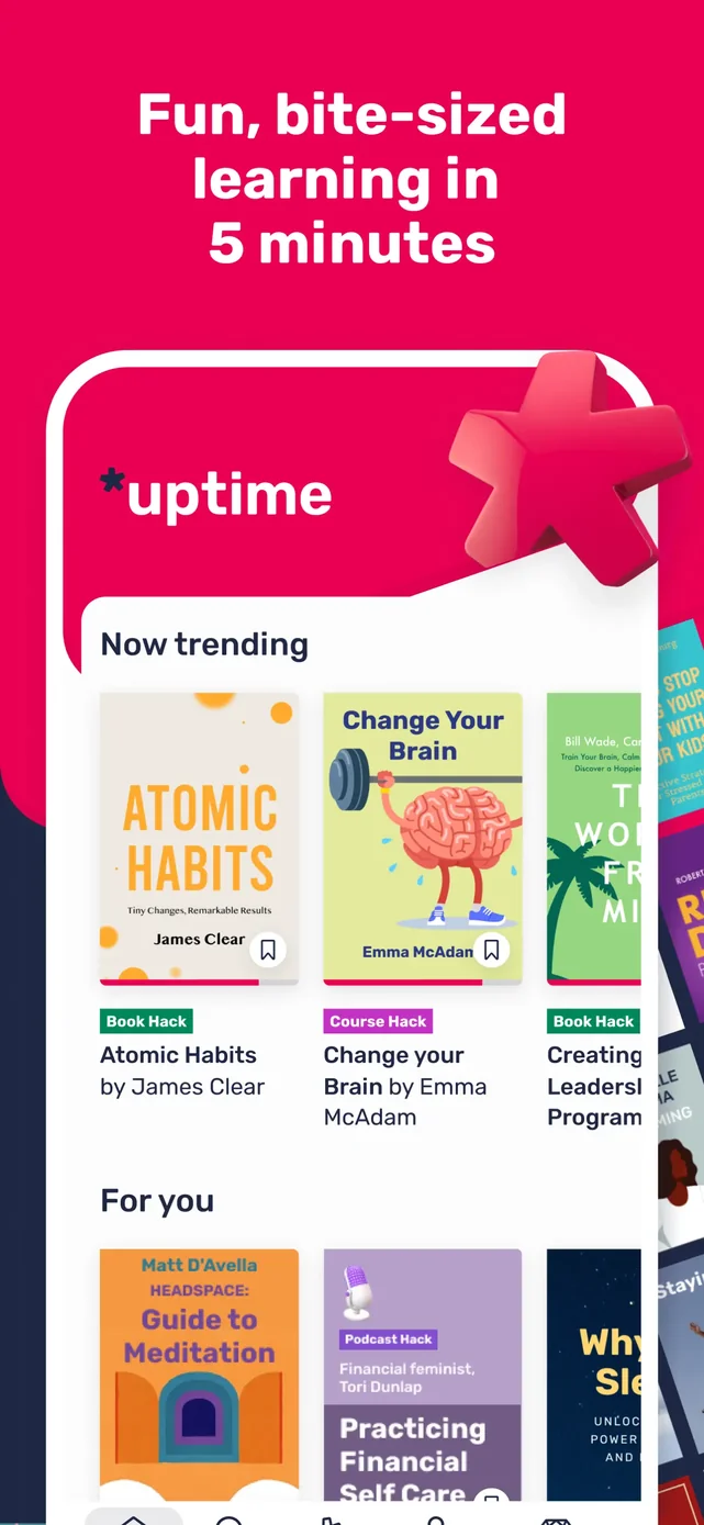 Uptime: Get smarter, stand out App Store screenshot 1