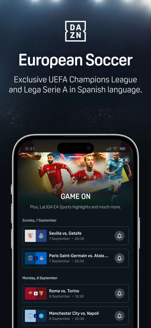 DAZN: Stream Live Sports App Store screenshot 4