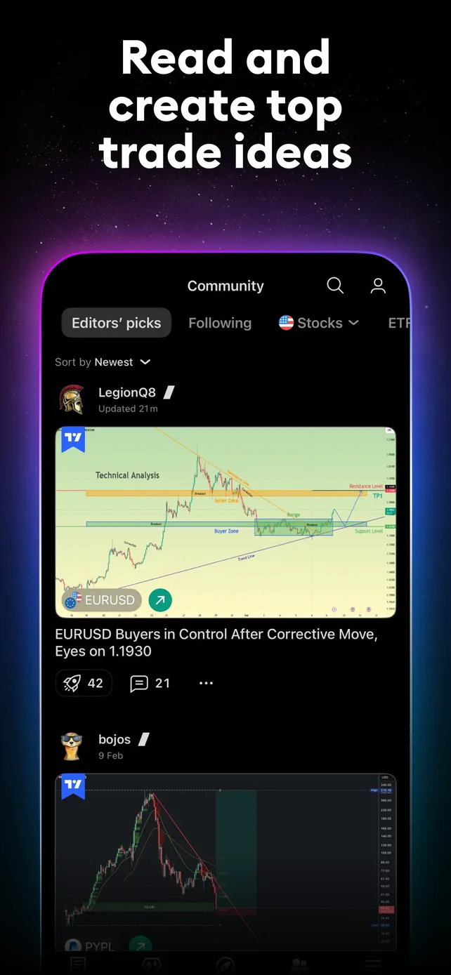 TradingView: Track All Markets App Store screenshot 4
