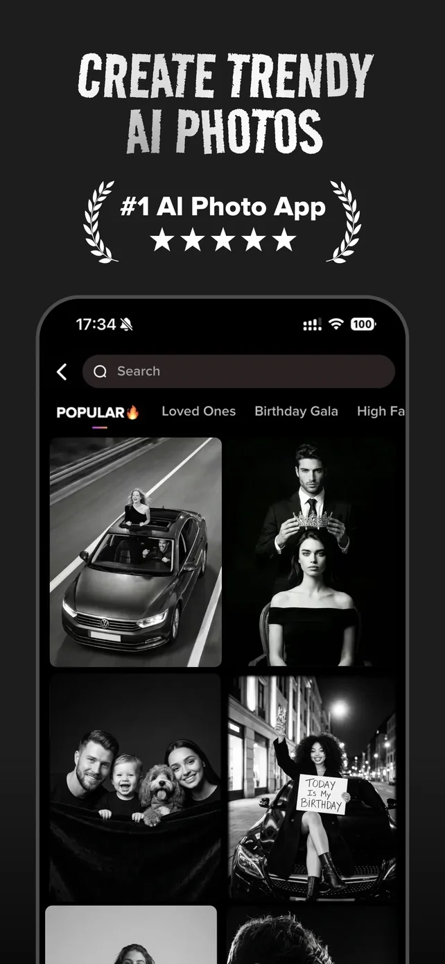 GoPhoto:AI Photo & Video Maker App Store screenshot 1