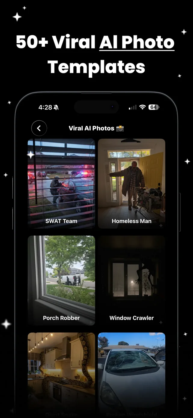 Menace: AI Photo Video Editor App Store screenshot 1