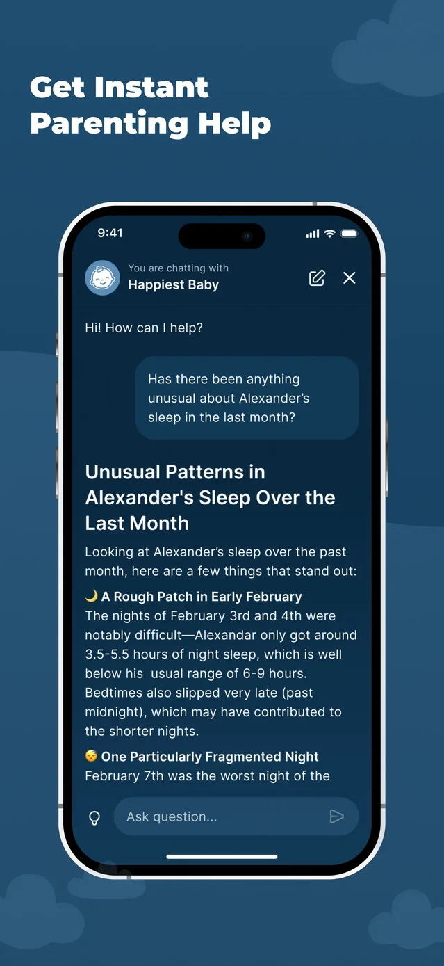 Happiest Baby, makers of SNOO App Store screenshot 3