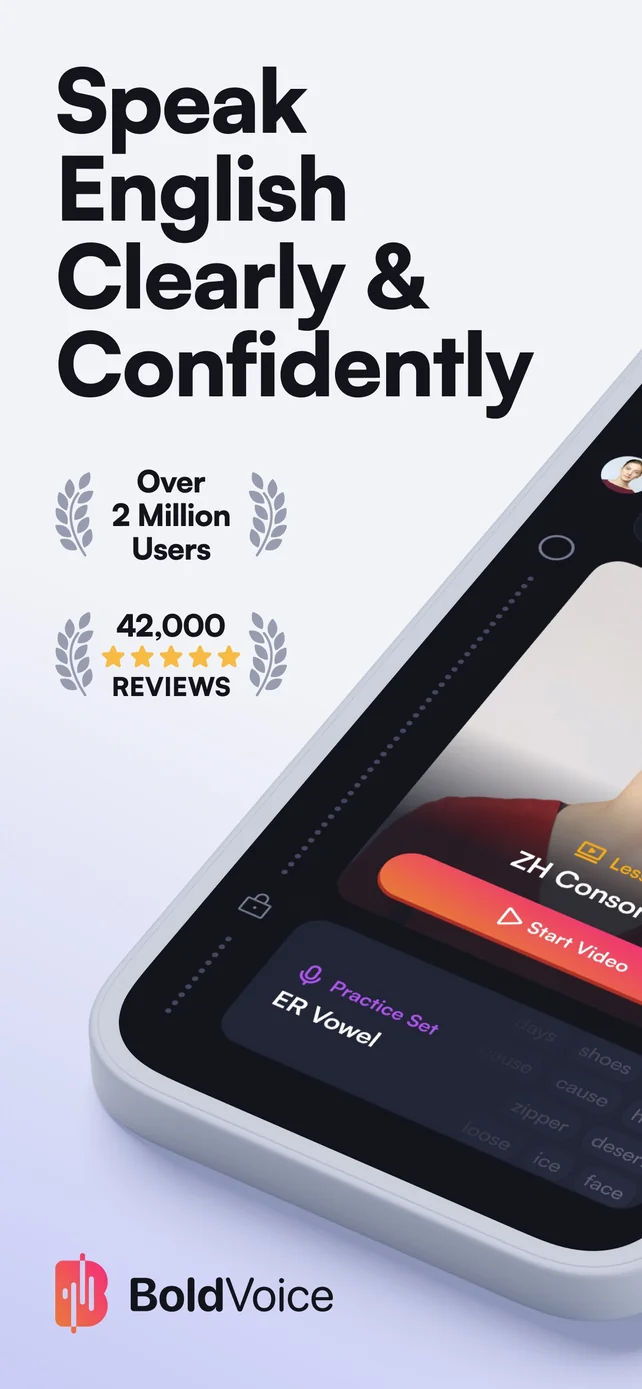 BoldVoice: Accent Training App Store screenshot 1