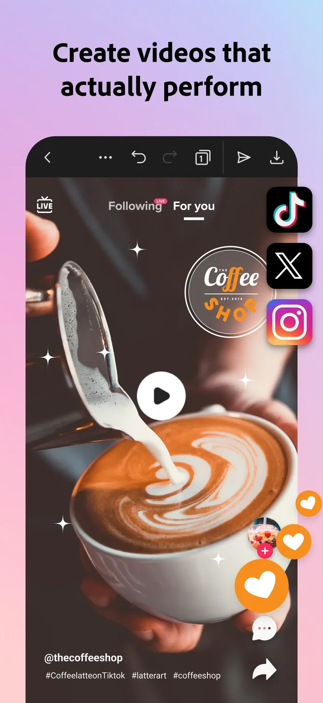 Adobe Express: Create Anything App Store screenshot 3