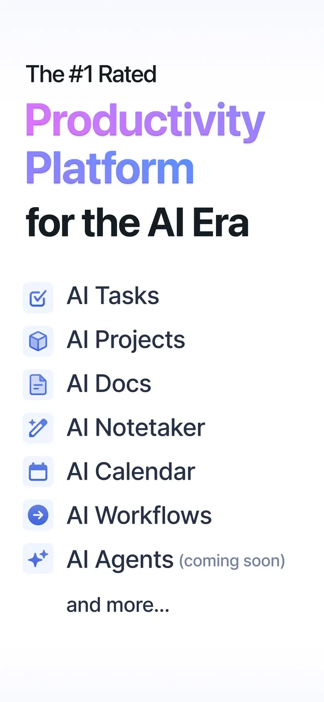 Motion: Tasks & AI Scheduling App Store screenshot 1