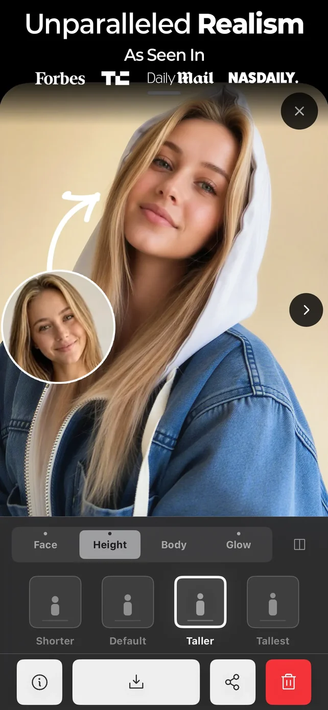 Artisse - Realistic AI Photos App Store screenshot 1
