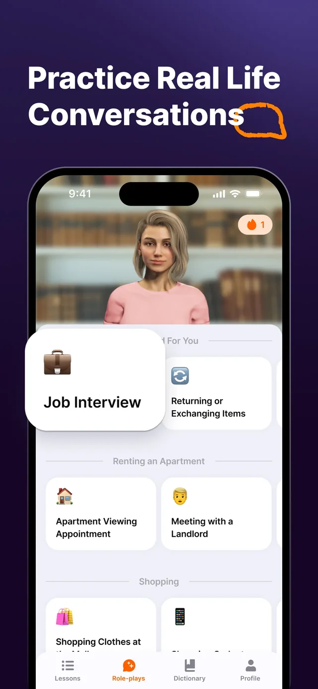 JustSpeak – AI English Tutor App Store screenshot 4