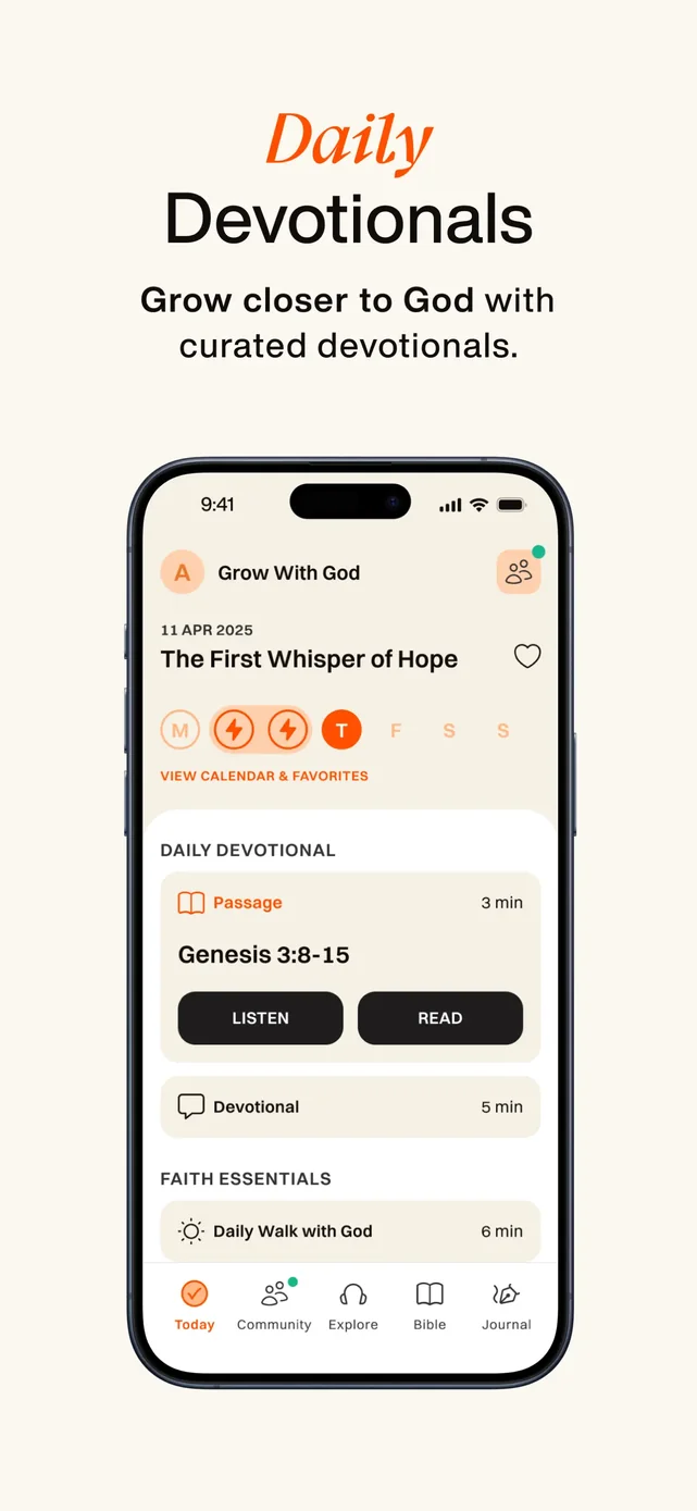 Glorify: Devotional & Prayer App Store screenshot 3