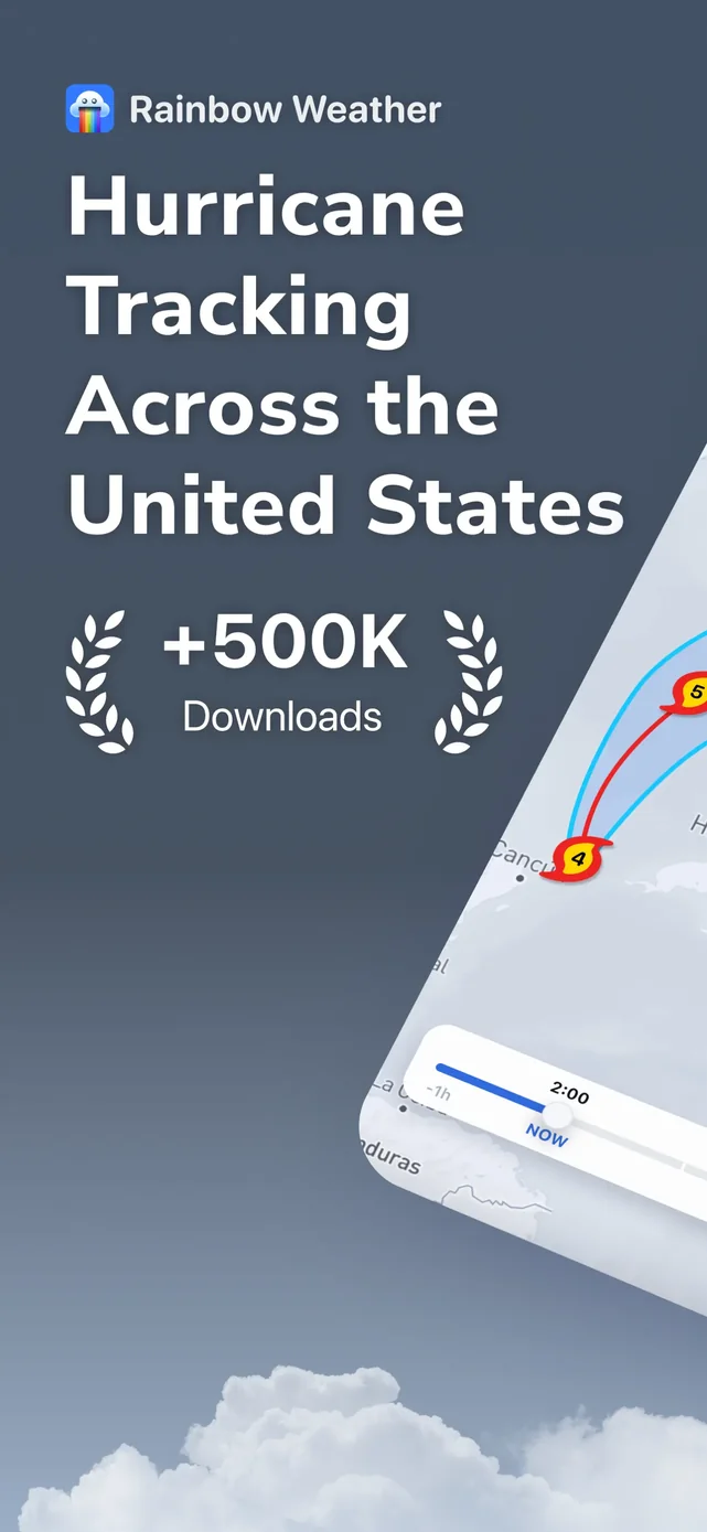 Rainbow AI: Weather Radar App Store screenshot 1