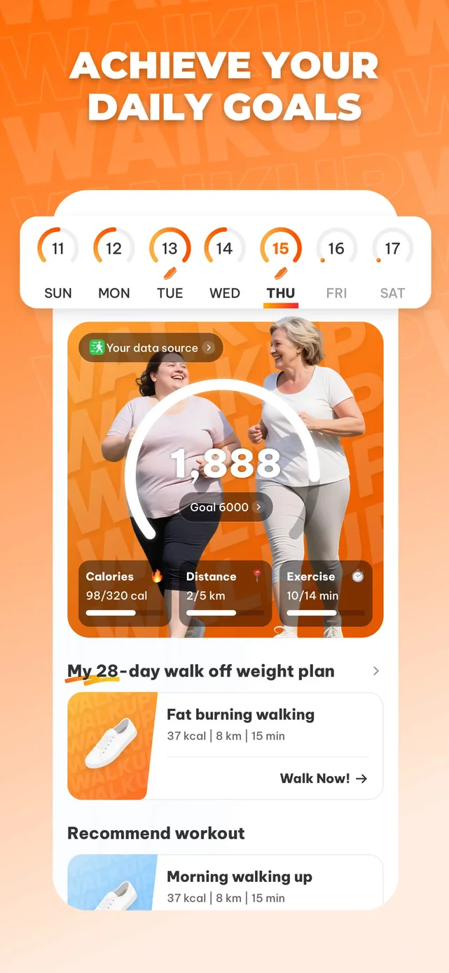 WalkUp | Weight Loss Tracker App Store screenshot 2
