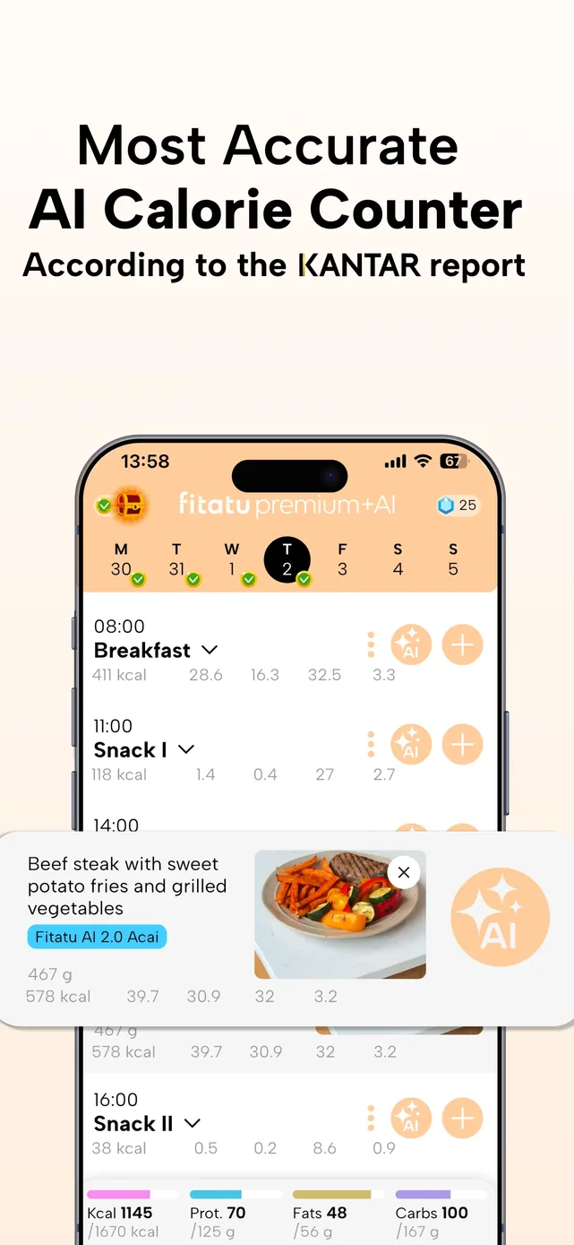 Fitatu AI Calorie Counter App Store screenshot 1