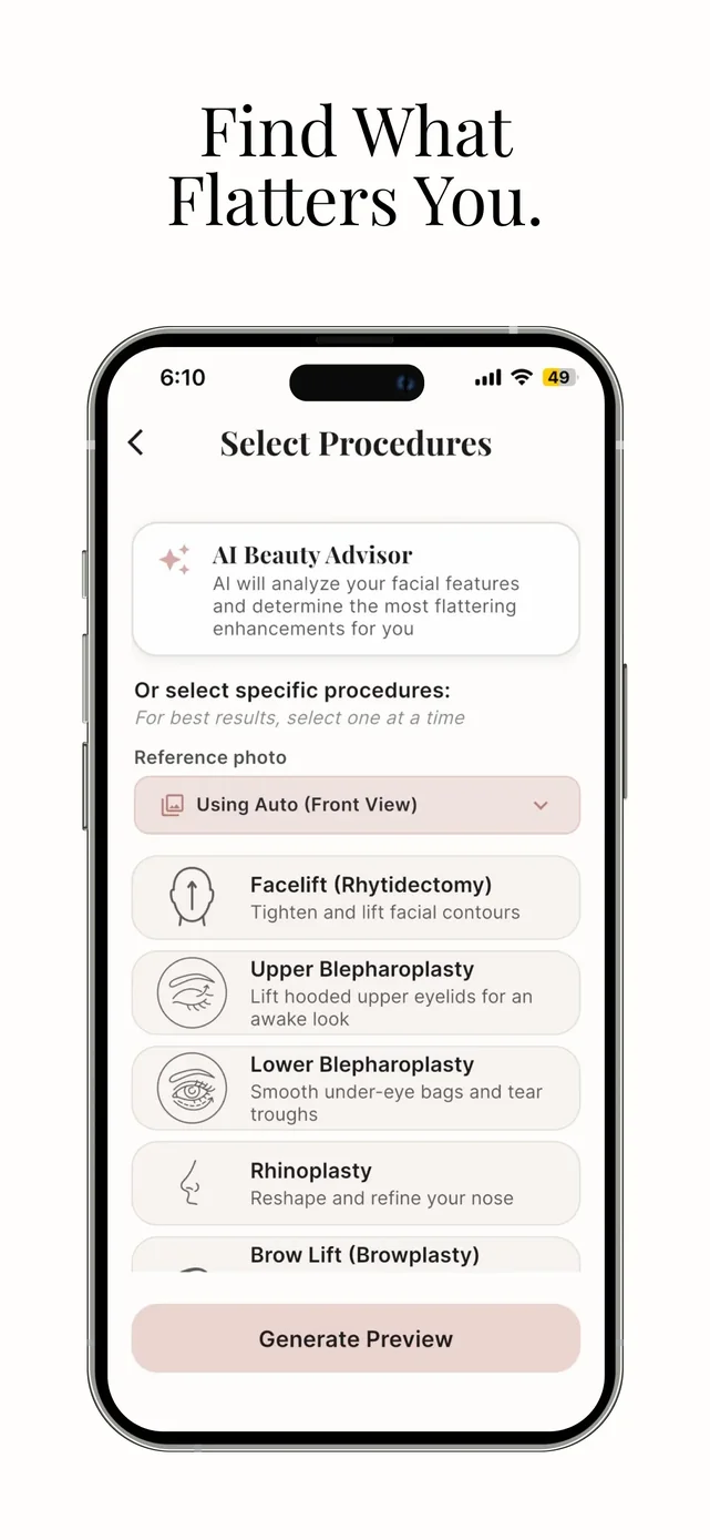 Refina: AI Plastic Surgery App Store screenshot 4