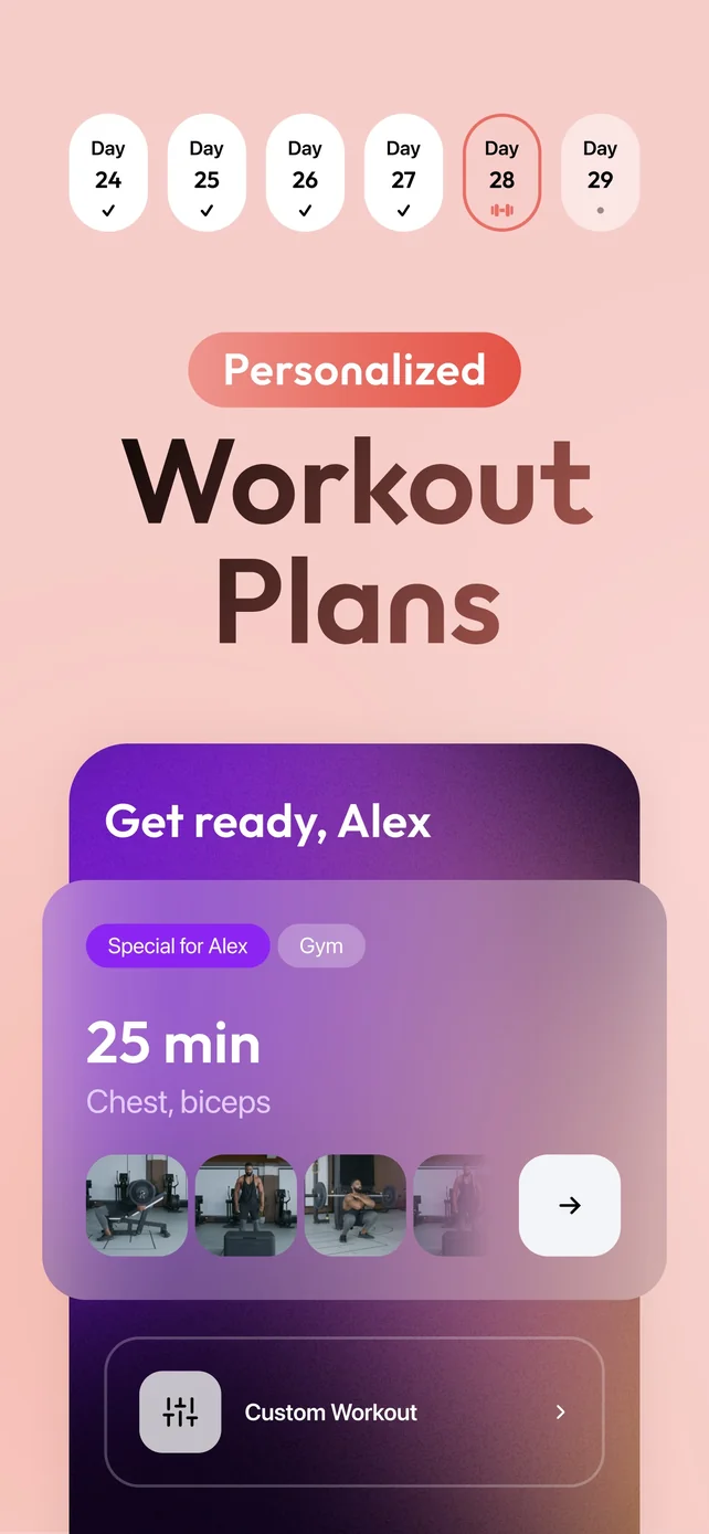 Zing AI: Home & Gym Workouts App Store screenshot 3