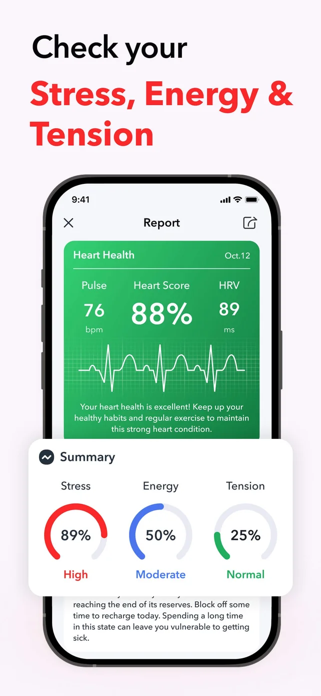 iCardio - Heart Rate Tracker App Store screenshot 3