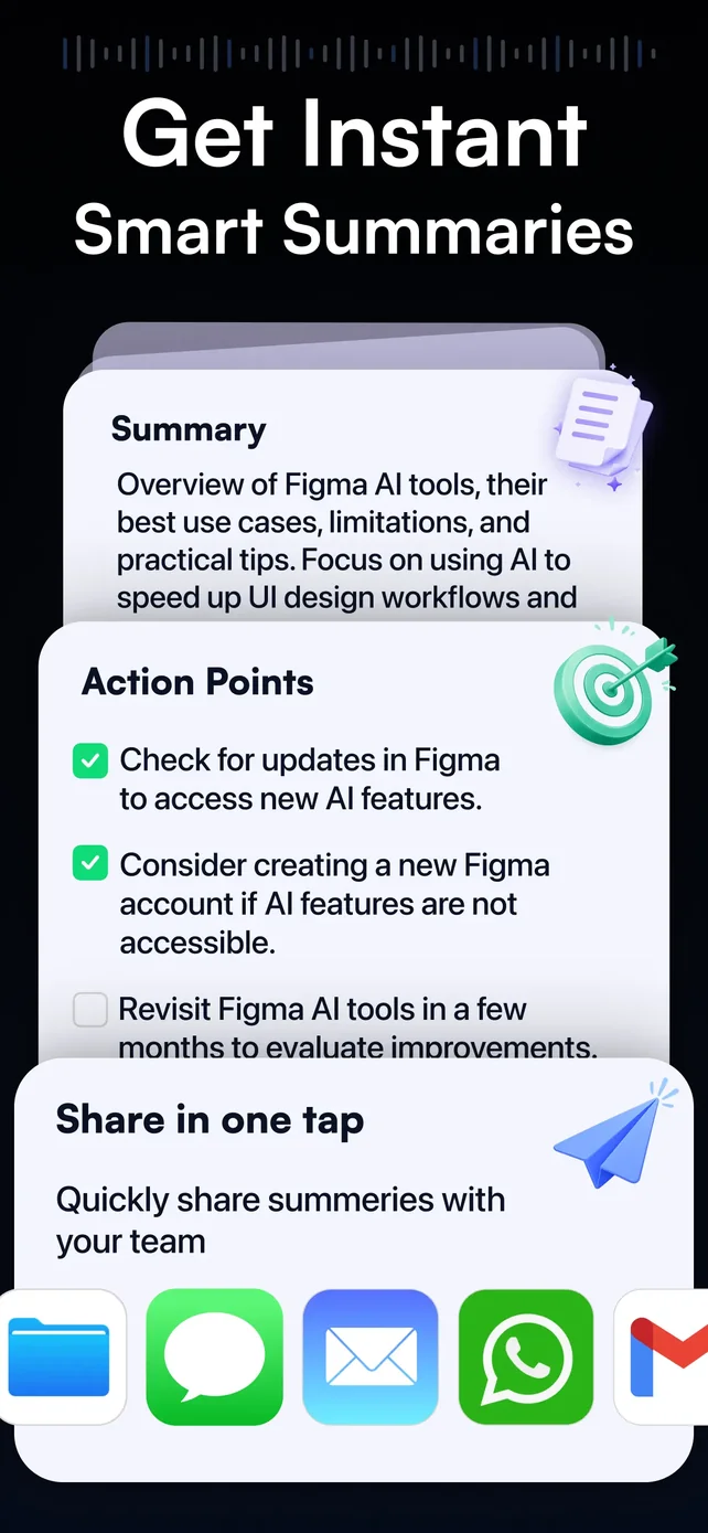 AI Summary - Meeting Notes App Store screenshot 3