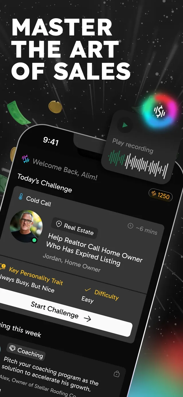 CloserCoach - AI Sales Trainer App Store screenshot 1
