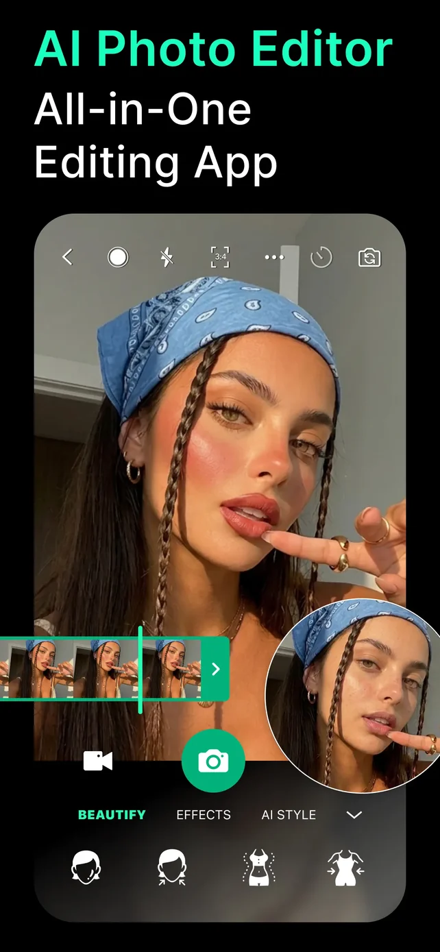 YouCam Perfect:AI Photo Editor App Store screenshot 1