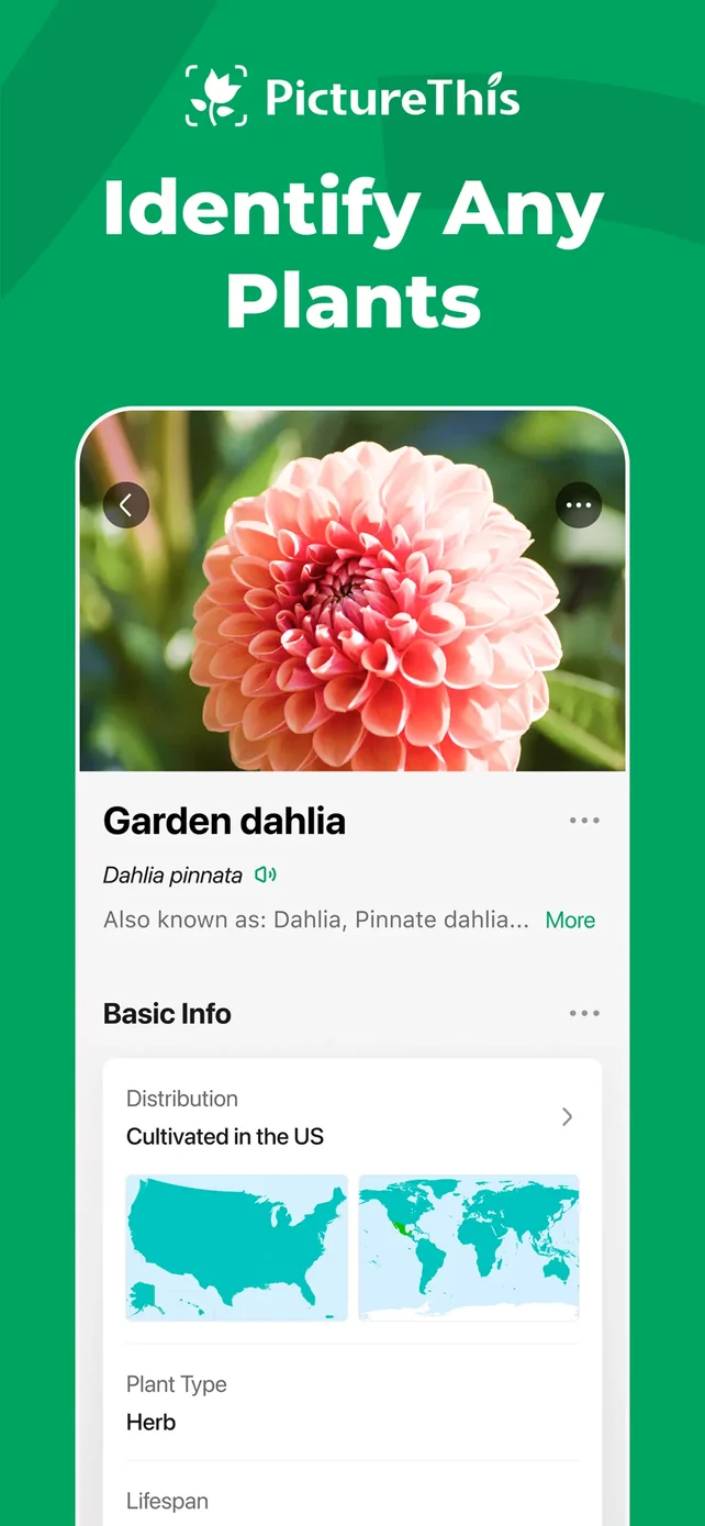 PictureThis - Plant Identifier App Store screenshot 1
