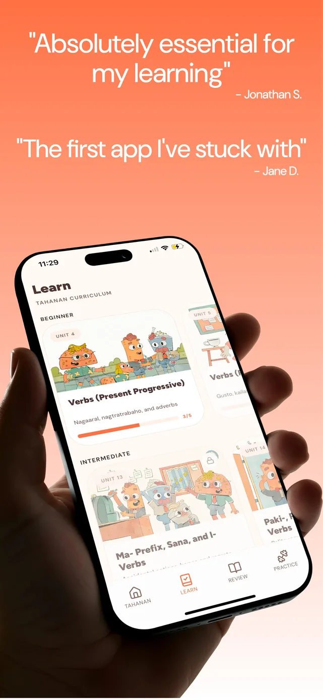 Tahanan: Learn Tagalog App Store screenshot 1