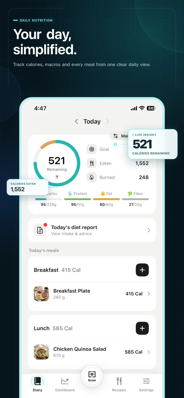 Cal Scanner AI Calorie Tracker App Store screenshot 2