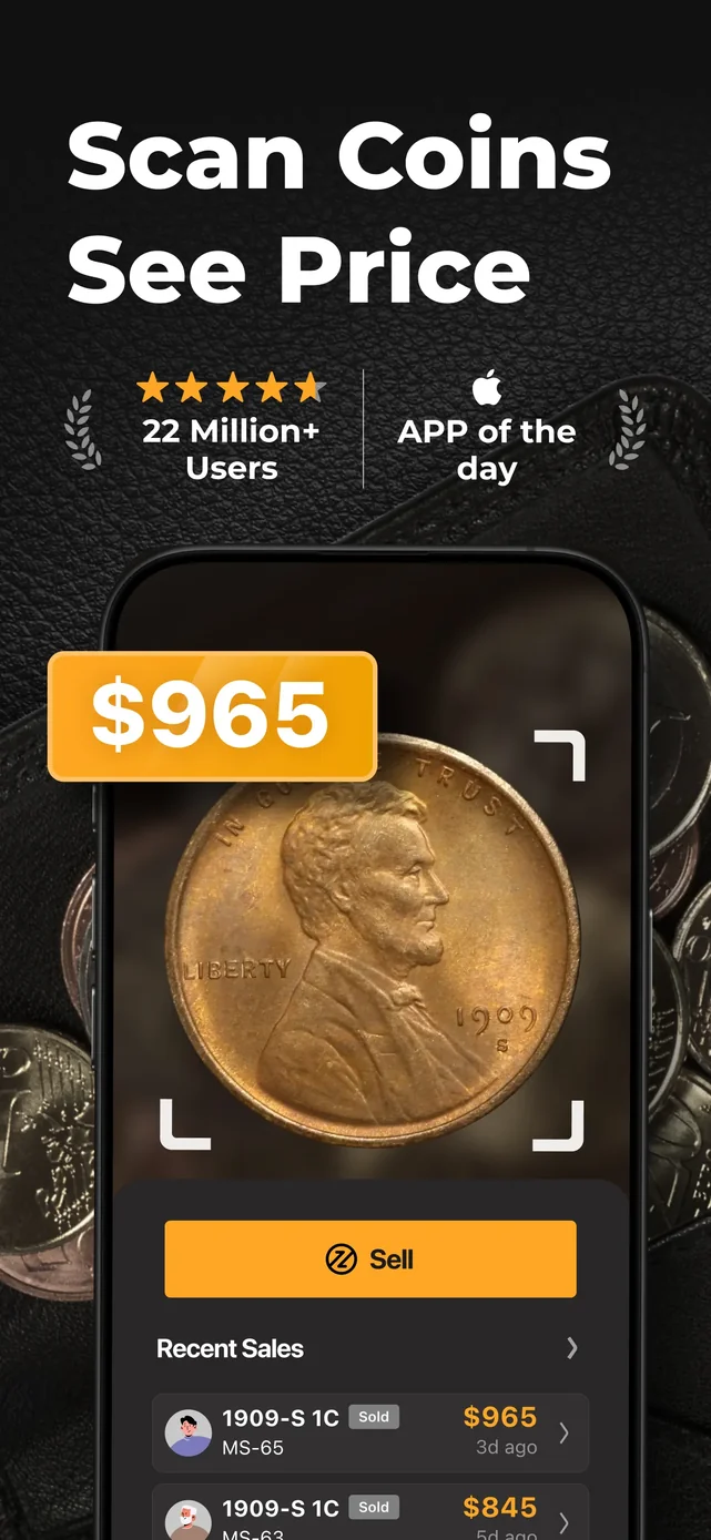 CoinSnap: Coin Identifier App Store screenshot 1