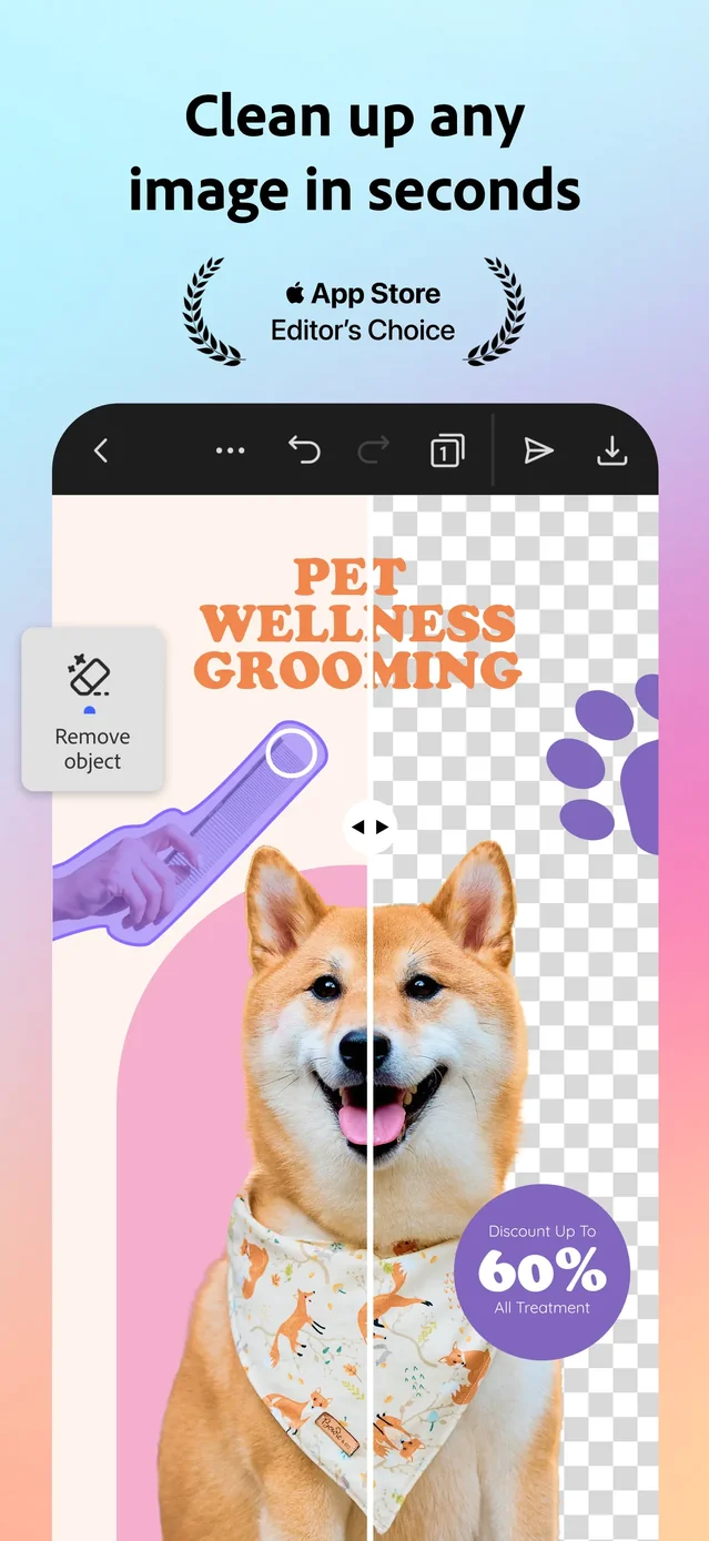 Adobe Express: Create Anything App Store screenshot 1