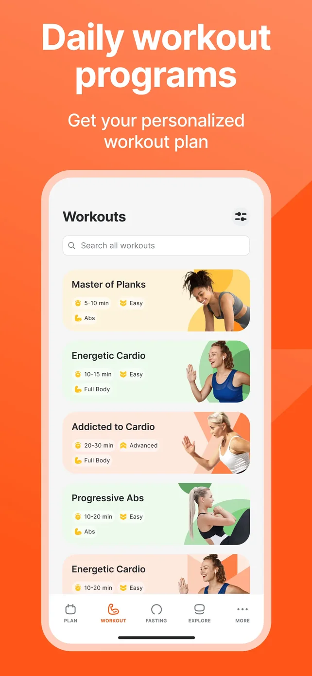 Fitself: Fitness and Fasting App Store screenshot 4