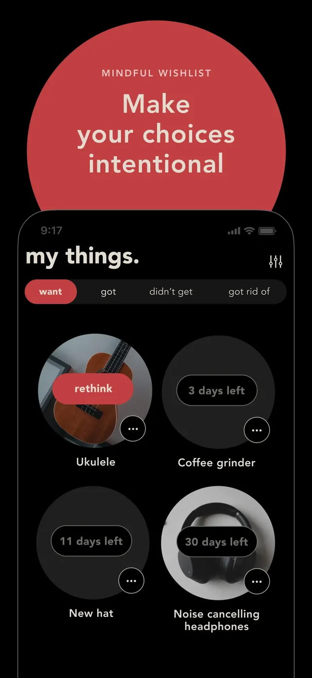 bless. minimal shopping habits App Store screenshot 4