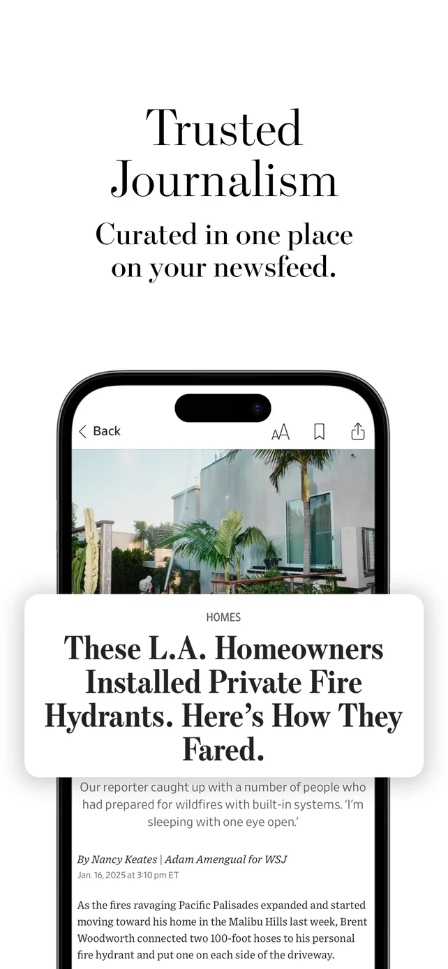 The Wall Street Journal. News App Store screenshot 1
