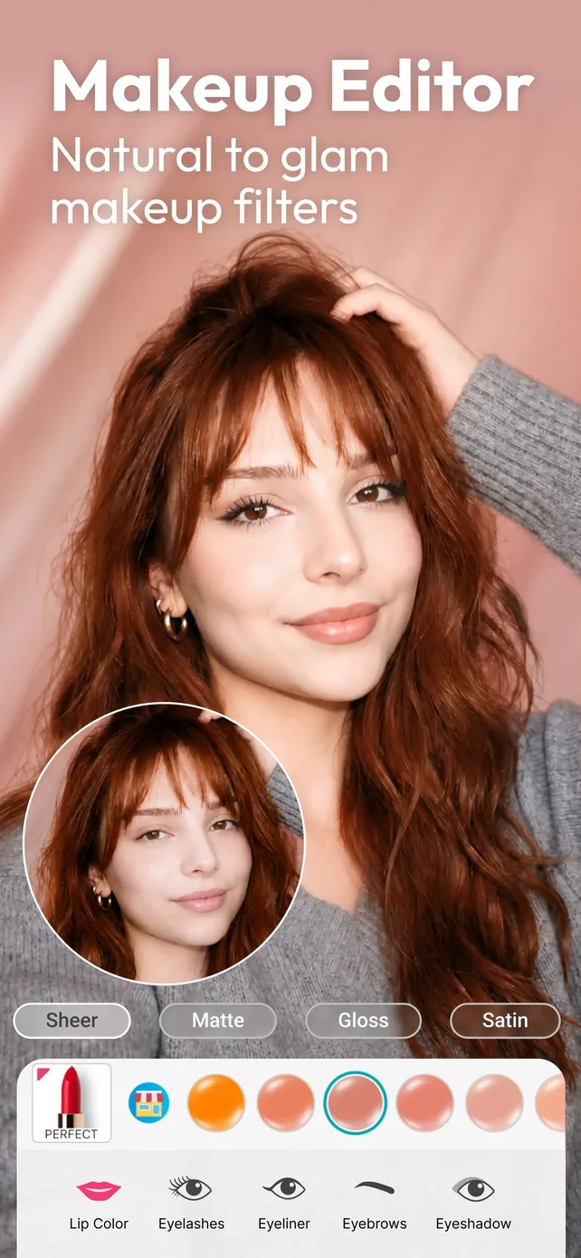 YouCam Makeup: Face Editor App Store screenshot 1