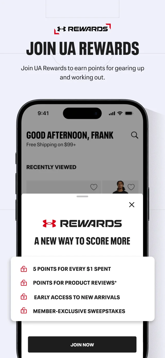 Under Armour App Store screenshot 3