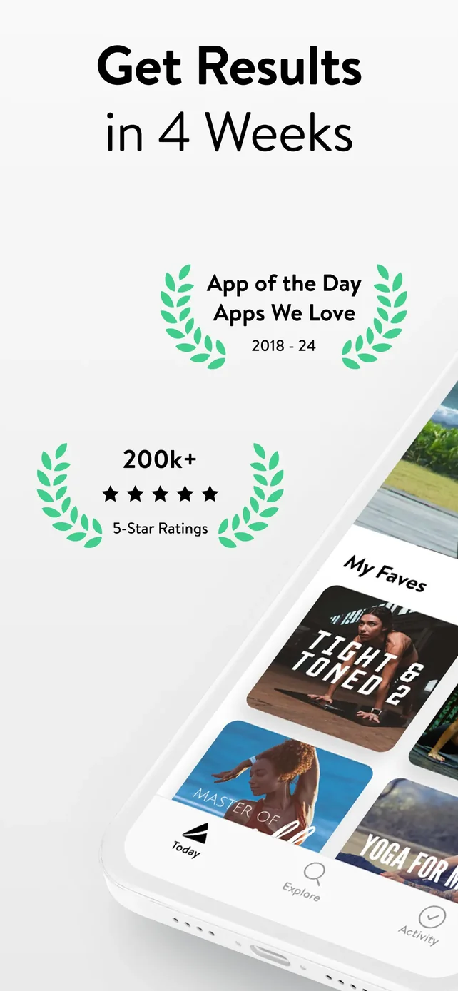 Asana Rebel: Get in Shape App Store screenshot 1