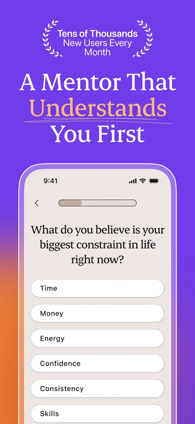 Purpose: AI Mentor & Coach App Store screenshot 2